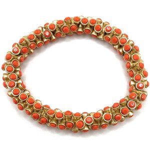 Vintage Twist Coral Stella & Dot Bracelet - B121c
